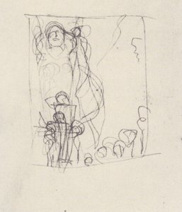 Schizzo per la giurisprudenza da Gustav Klimt